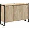 Image de vidaXL Armoire de salle de bain avec porte Sonoma 90 x 30 x 60 cm Bois composite