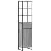 Image de vidaXL Armoire de salle de bain Gris Sonoma 40 x 30 x 180 cm Bois composite