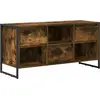 Image de vidaXL Armoire TV fumée 100 x 36 x 49,5 cm Bois composite