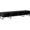 Image de vidaXL Meuble TV noir imitation chêne 170,5 x 36 x 30,5 cm