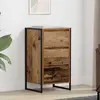 Image de vidaXL Buffet vieux bois 42 x 36 x 75,5 cm Bois composite