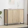 Image de vidaXL Armoire latérale Sonoma 96,5 x 30 x 75 cm Bois composite