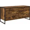 Image de vidaXL Armoire TV fumée 100 x 36 x 49.5 cm Bois composite
