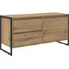 Image de vidaXL Armoire TV Artisanat d'art chêne 100 x 36 x 49.5 cm Bois composite