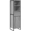 Image de Vidaxl Book Cabinet Grey Sonoma 43 X 36 X 150.5 Cm Engineered Wood