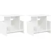 Image de vidaXL Support TV 2 pcs Blanc 50 x 35 x 45 cm Bois composite