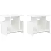 Image de Vidaxl Meuble Tv 2 Pc Blanc Bois D'Ingénierie