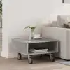 Image de Vidaxl Side Table With Wheels Concrete Grey 50.5 X 50 X 30 Cm