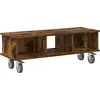 Image de vidaXL Support TV Chêne fumé 100 x 35 x 35 cm Bois composite