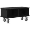 Image de vidaXL Support TV noir imitation chêne 68,5 x 35 x 35 cm Bois composite