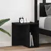 Image de Vidaxl End Table 2 Pcs Black Oak 37 X 32 X 40 Cm Engineered Wood