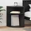 Image de Vidaxl End Table Black 39.7 X 39.7 X 60 Cm Engineered Wood