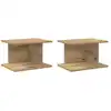 Image de Vidaxl Bedside Table 2 Pcs Artisan Oak 40 X 30 X 25 Cm Engineered Wood