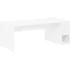 Image de vidaXL Table basse blanche 101,5 x 50 x 37 cm Bois composite