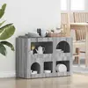 Image de vidaXL Sideboard gris Sonoma 80,5 x 35 x 59 cm Bois composite