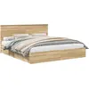 Image de vidaXL Lit de rangement chêne Sonoma 180 x 200 cm bois composite