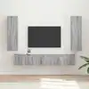 Image de Vidaxl Ensemble Meuble Tv 3 Pcs Gris Sonoma Bois D'Ingénierie