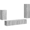 Image de Vidaxl Ensemble Meuble Tv 4 Pc Gris Sonoma Bois D'Ingénierie