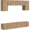 Image de vidaXL Ensemble de meubles TV mural 4 pcs Gris Sonoma Bois composite