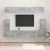 Image de Vidaxl Ensemble Meuble Tv 5 Pc Gris Béton Bois D'Ingénierie