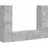 Image de Ensemble de meubles TV vidaXL, 6 pièces, béton gris, aggloméré