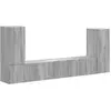 Image de Vidaxl Ensemble Meuble Tv 4 Pcs Gris Sonoma Bois D'Ingénierie