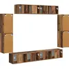 Image de Meuble TV vidaXL, 8 pièces, bois recyclé