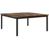 Image de vidaXL Table basse fumée 100 x 100 x 45 cm Bois composite