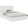 Image de vidaXL Lit de rangement avec tête de lit Blanc 140 x 190 cm Bois composite