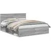 Image de vidaXL Cadre de lit gris Sonoma 160 x 200 cm Pin massif