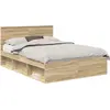 Image de vidaXL Cadre de lit Sonoma 140 x 190 cm Pin massif