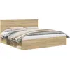 Image de vidaXL Cadre de lit Sonoma 200 x 200 cm Pin massif