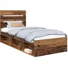 Image de vidaXL Cadre de lit en vieux bois 90 x 200 cm Pin massif