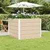 Image de Vidaxl   Jardinière En Acier 100 X 100 X 75 Cm   Résistante Aux Intempéries   Design Moderne Pour Terrasse Et Jardin   Entretien Facile