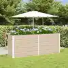 Image de Jardinière Ivoire 195 X 50 X 75 Cm Acier Galvanisé Vidaxl