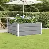 Image de Vidaxl Planter Light Grey 100 X 100 X 45 Cm Steel