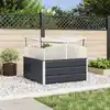 Image de Vidaxl Planter Anthracite 100 X 100 X 77 Cm Galvanised Steel