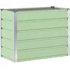 Image de Vidaxl Planter Pastel Green 100 X 50 X 77 Cm Galvanised Steel