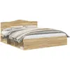 Image de vidaXL Cadre de lit Sonoma 200 x 200 cm Pin massif