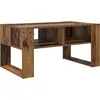 Image de vidaXL Table basse avec rangement Vieux bois 92 x 53 x 45 cm Bois composite