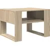 Image de vidaXL Table basse en chêne Sonoma 66 x 53 x 45 cm Matériau dérivé du bois