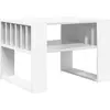 Image de vidaXL Table basse blanche 66 x 49,5 x 45 cm Bois composite