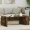 Image de Vidaxl Table Basse Chêne Fumé 95 X 50 X 34 Cm Bois D'Ingénierie