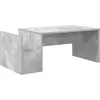 Image de vidaXL Table basse Béton Gris 90 x 45 x 35 cm Bois composite