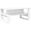 Image de vidaXL Table basse blanche 90 x 50 x 40 cm Bois composite