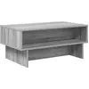 Image de vidaXL Table basse gris Sonoma 80 x 46 x 35 cm Bois composite