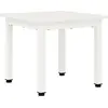 Image de vidaXL Table basse blanche 40 x 40 x 36 cm Pin massif