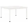 Image de vidaXL Table basse blanche 80 x 80 x 45 cm Pin massif
