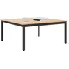 Image de vidaXL Table basse Nature 100 x 100 x 45 cm Pin massif