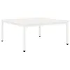 Image de vidaXL Table basse blanche 100 x 100 x 45 cm Pin massif